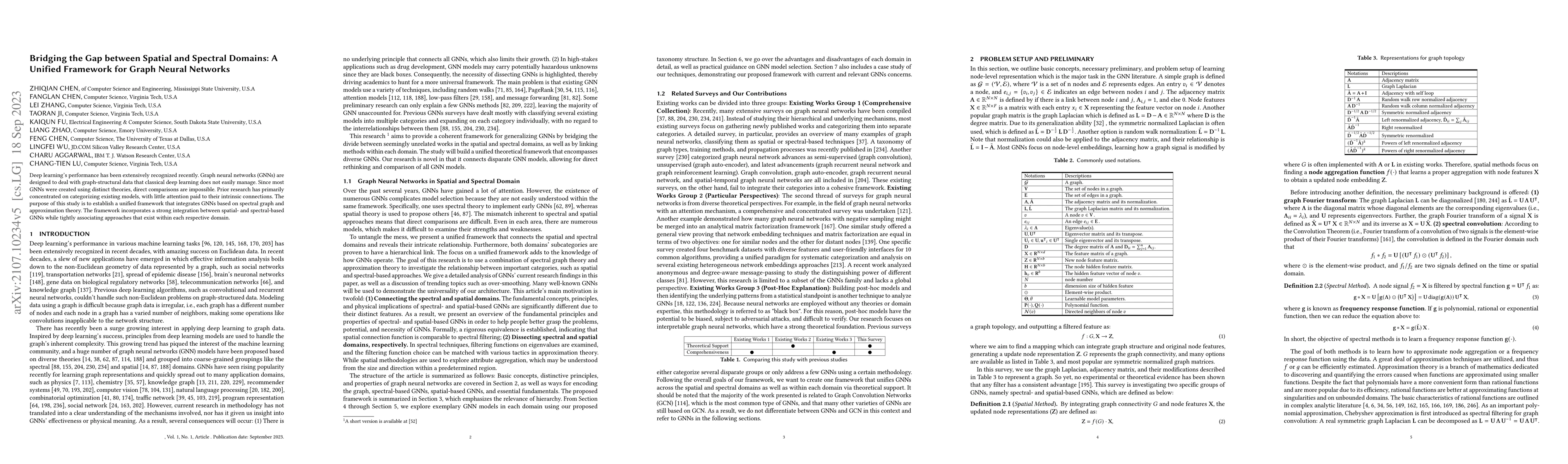 Thumbnail for Bridging the Gap between Spatial and Spectral Domains: A Unified
  Framework for Graph Neural Networks