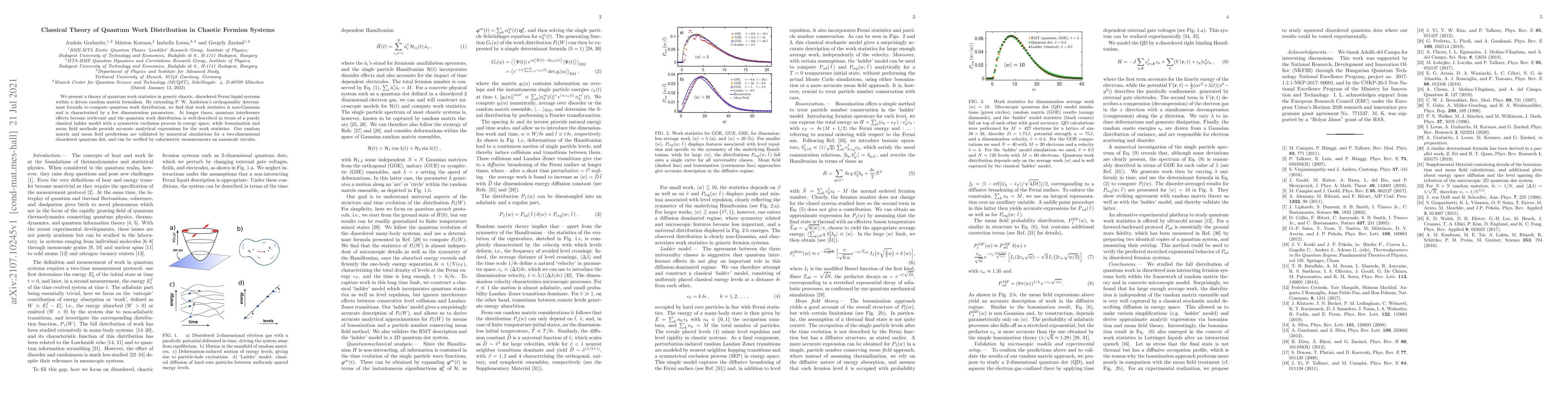 Thumbnail for Classical Theory of Quantum Work Distribution in Chaotic Fermion Systems