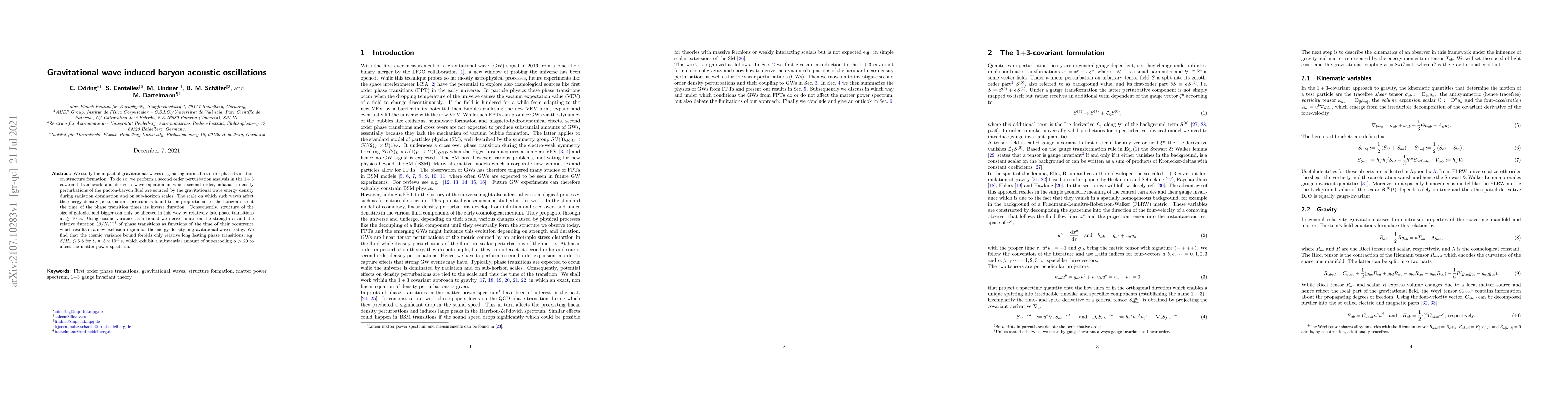 Thumbnail for Gravitational wave induced baryon acoustic oscillations
