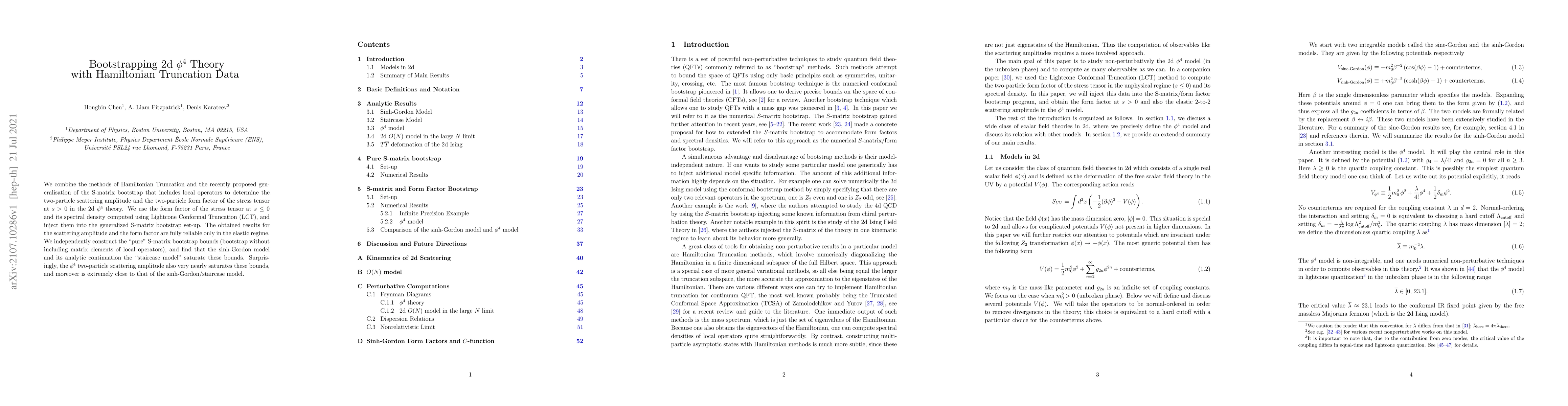 Thumbnail for Bootstrapping 2d $\phi^4$ Theory with Hamiltonian Truncation Data