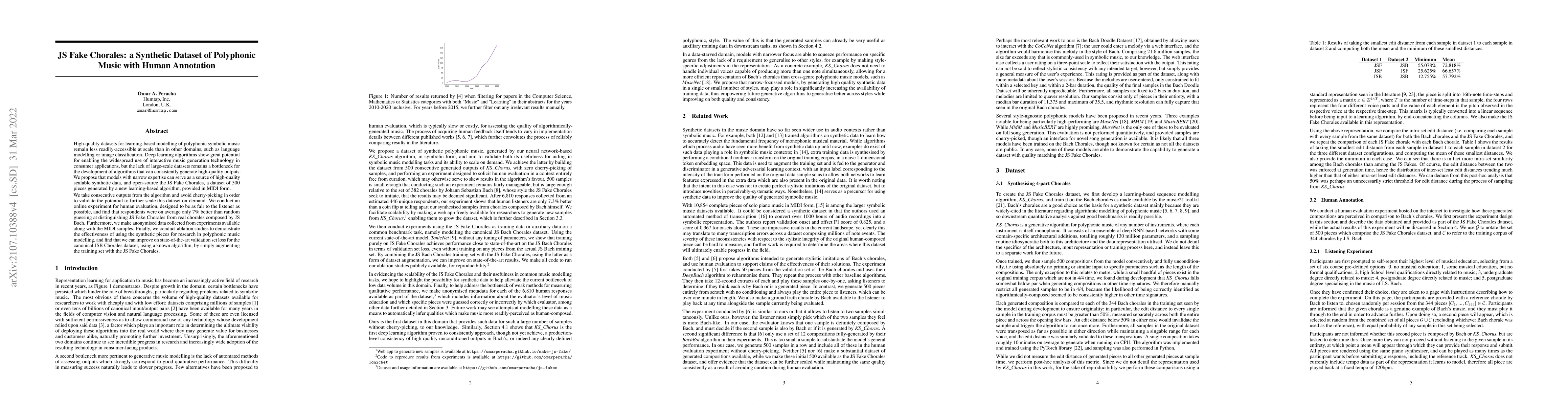 Thumbnail for JS Fake Chorales: a Synthetic Dataset of Polyphonic Music with Human
  Annotation