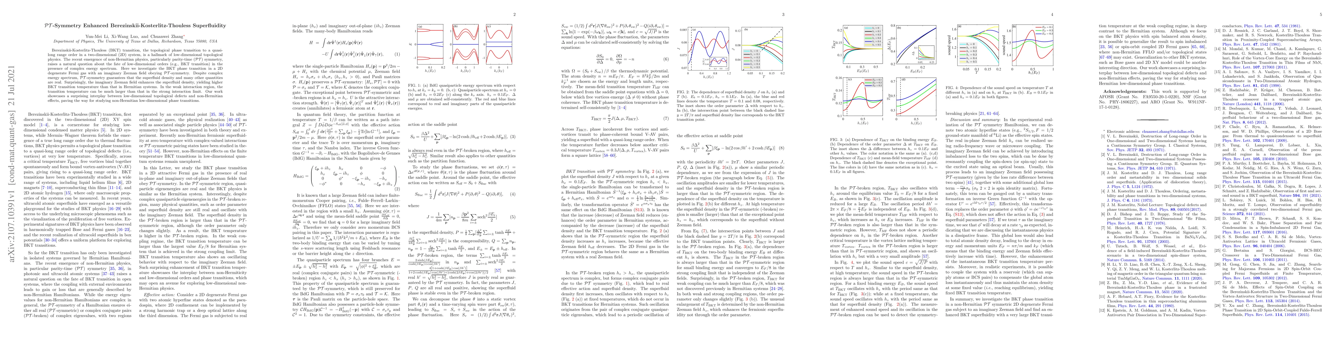 Thumbnail for $\mathcal{PT}$-Symmetry Enhanced Berezinskii-Kosterlitz-Thouless
  Superfluidity