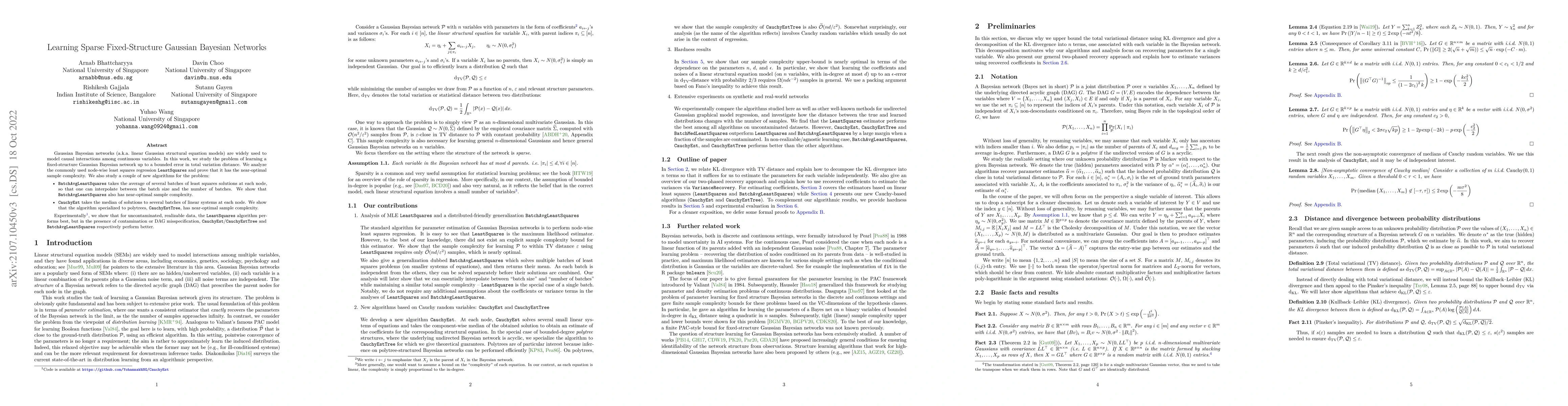 Thumbnail for Learning Sparse Fixed-Structure Gaussian Bayesian Networks