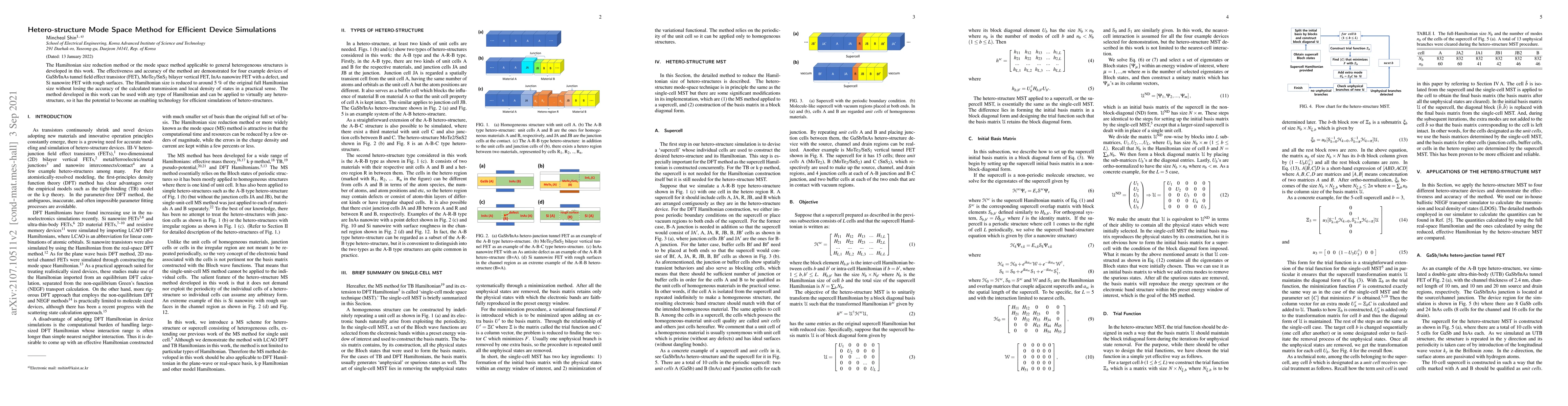 Thumbnail for Hetero-structure Mode Space Method for Efficient Device Simulations
