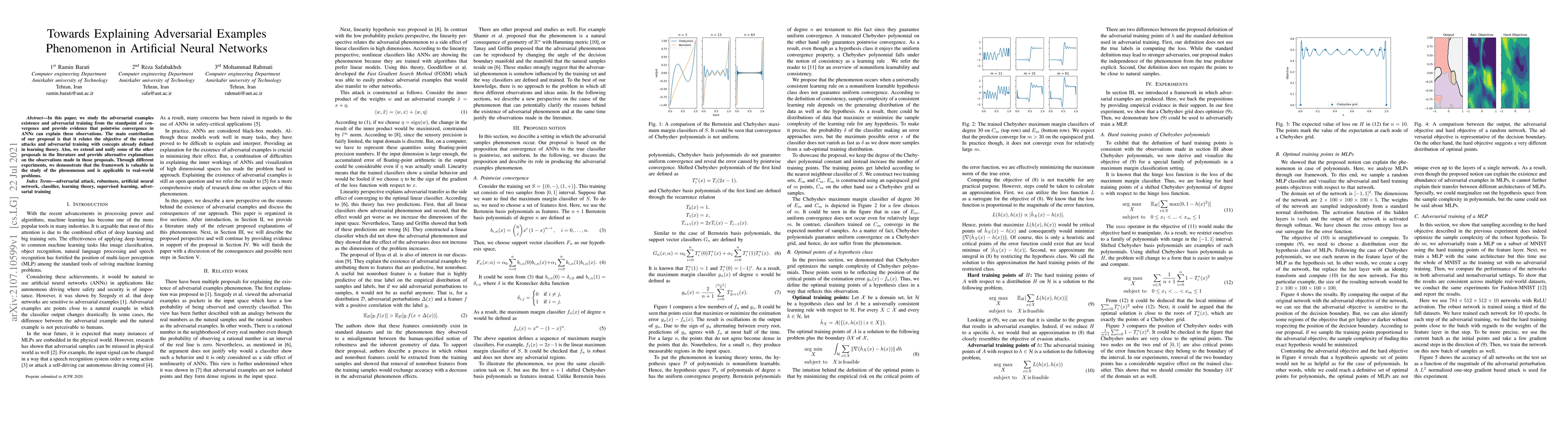 Thumbnail for Towards Explaining Adversarial Examples Phenomenon in Artificial Neural
  Networks