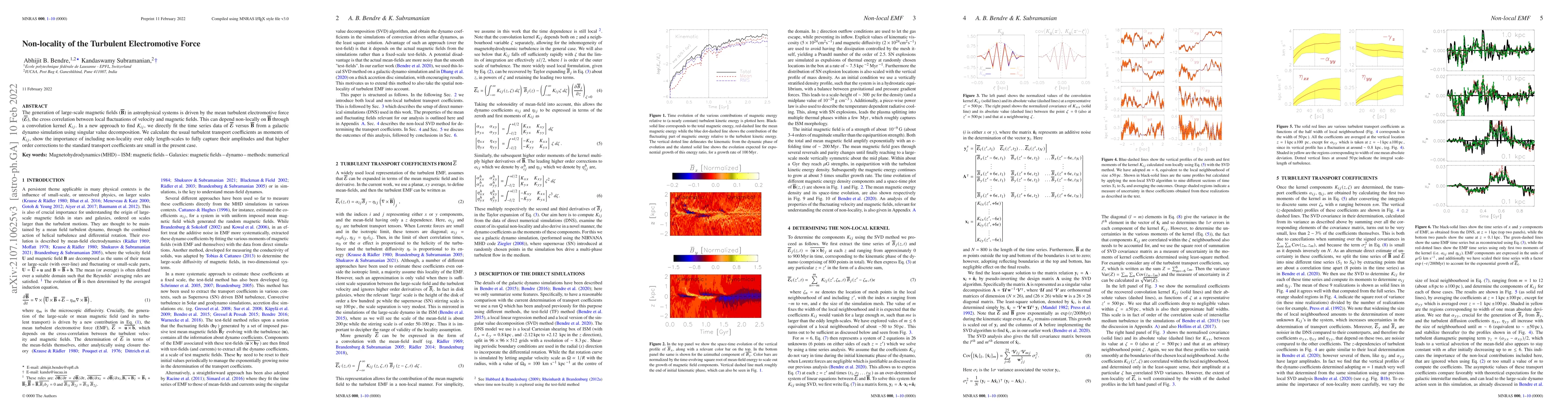 Thumbnail for Non-locality of the Turbulent Electromotive Force