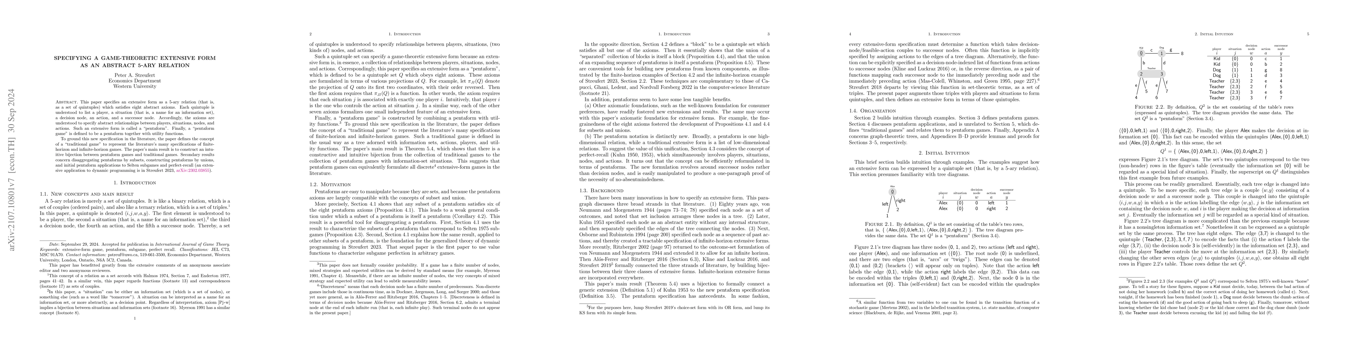 Thumbnail for Specifying a Game-Theoretic Extensive Form as an Abstract 5-ary Relation