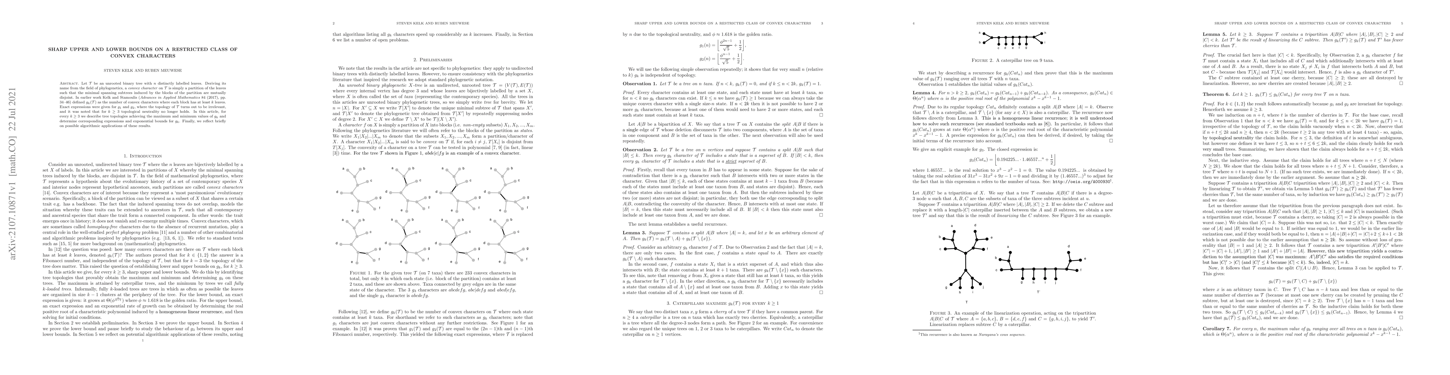 Thumbnail for Sharp upper and lower bounds on a restricted class of convex characters