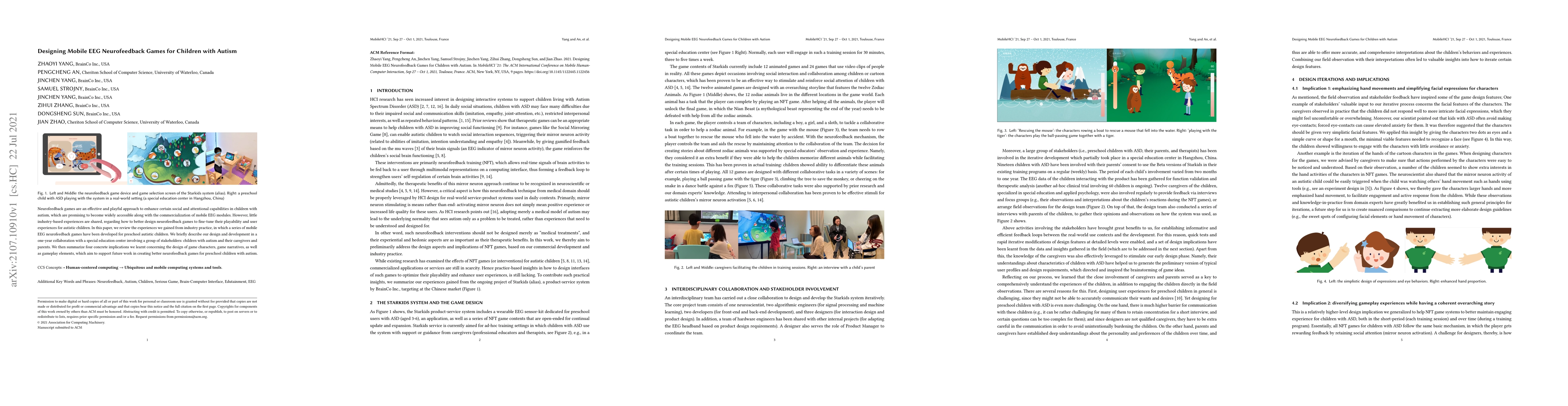 Thumbnail for Designing Mobile EEG Neurofeedback Games for Children with Autism:
  Implications from Industry Practice