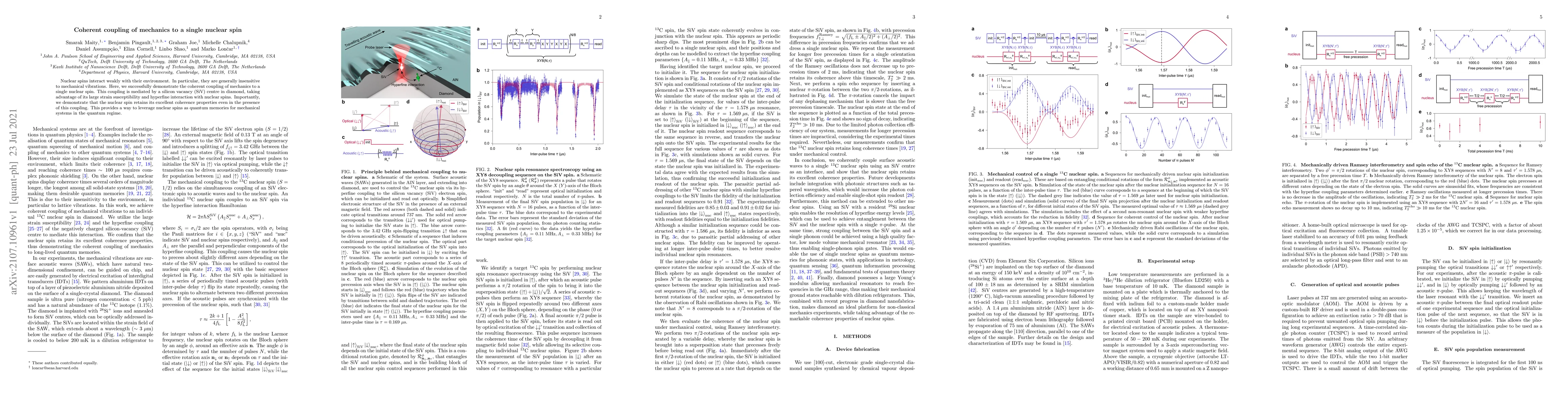 Thumbnail for Coherent coupling of mechanics to a single nuclear spin