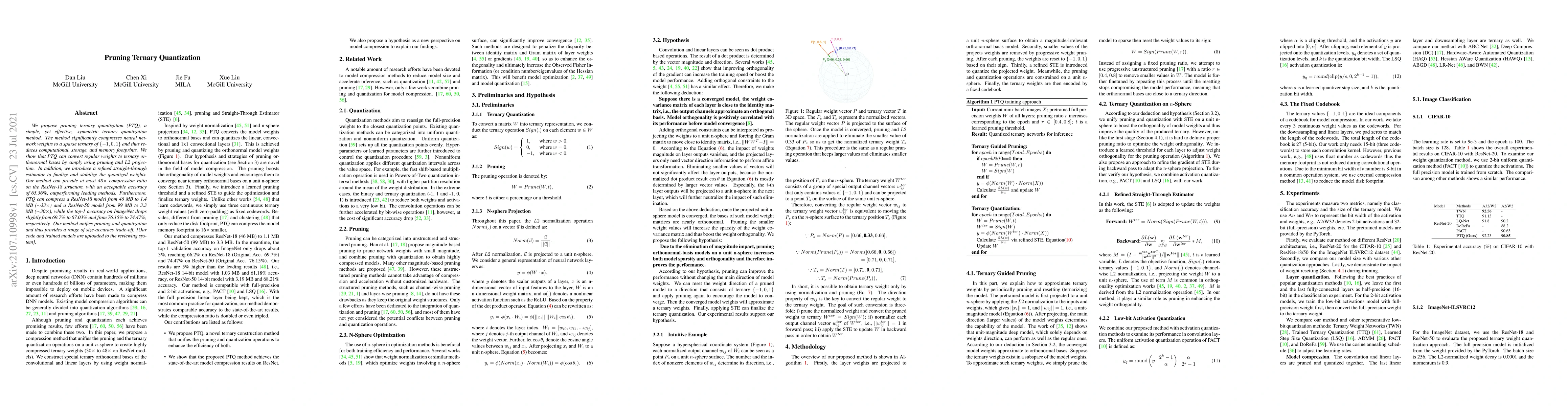 Thumbnail for Pruning Ternary Quantization
