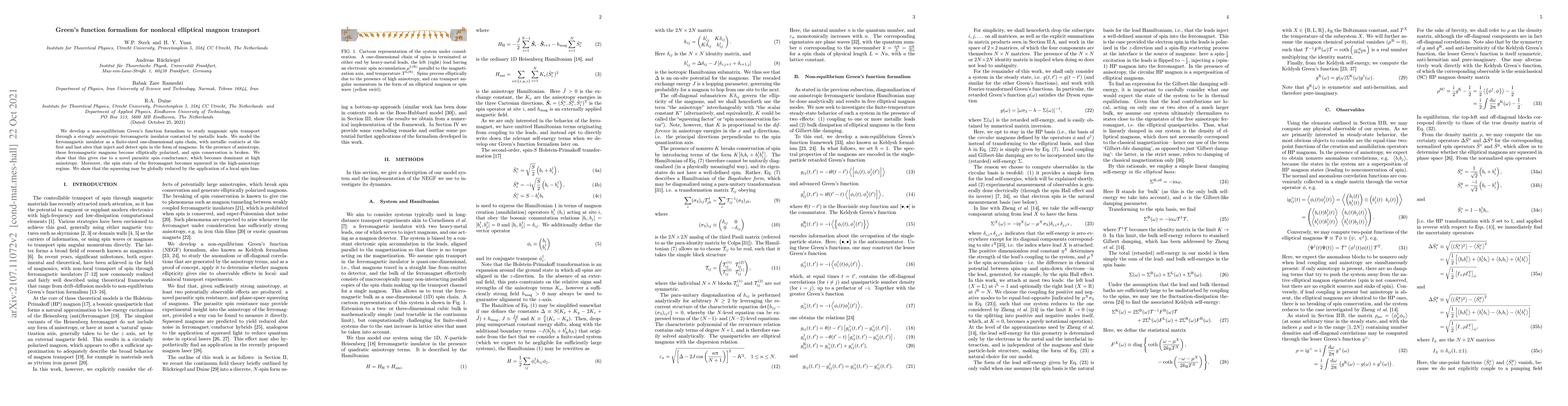 Thumbnail for Green's function formalism for nonlocal elliptical magnon transport