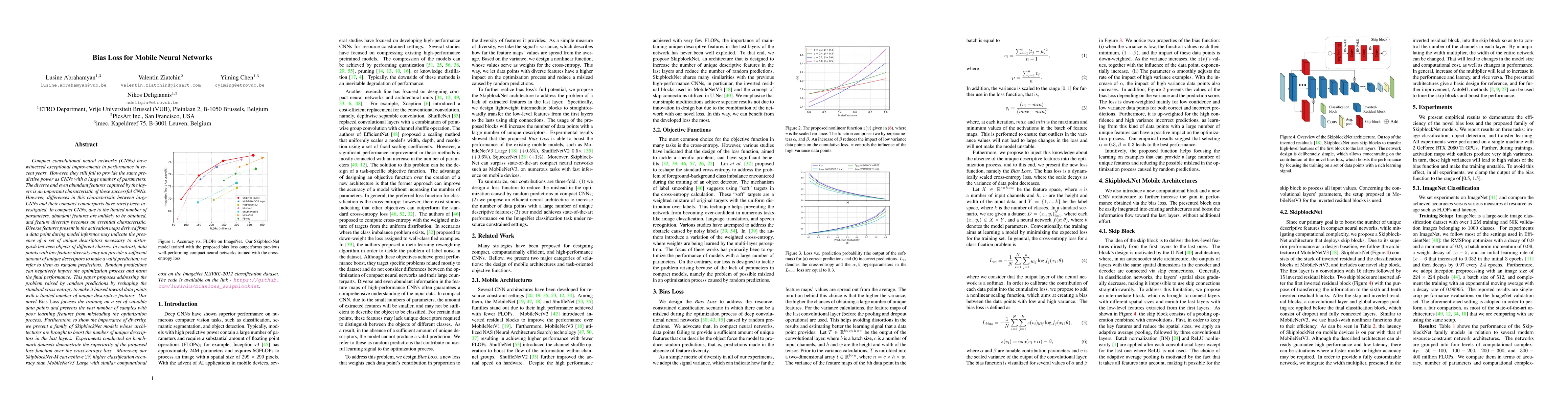 Thumbnail for Bias Loss for Mobile Neural Networks