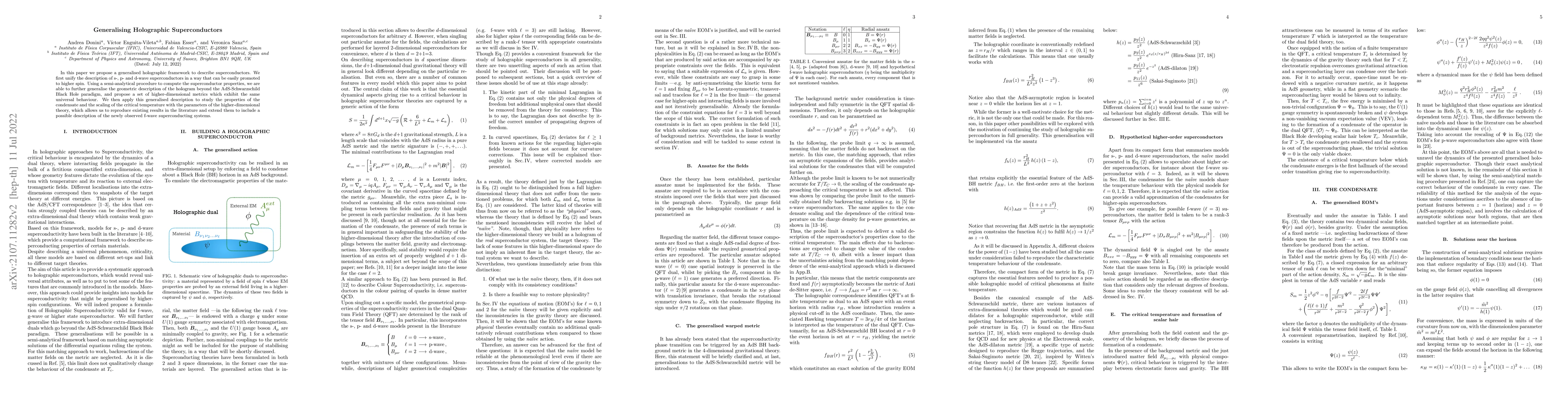 Thumbnail for Generalising Holographic Superconductors