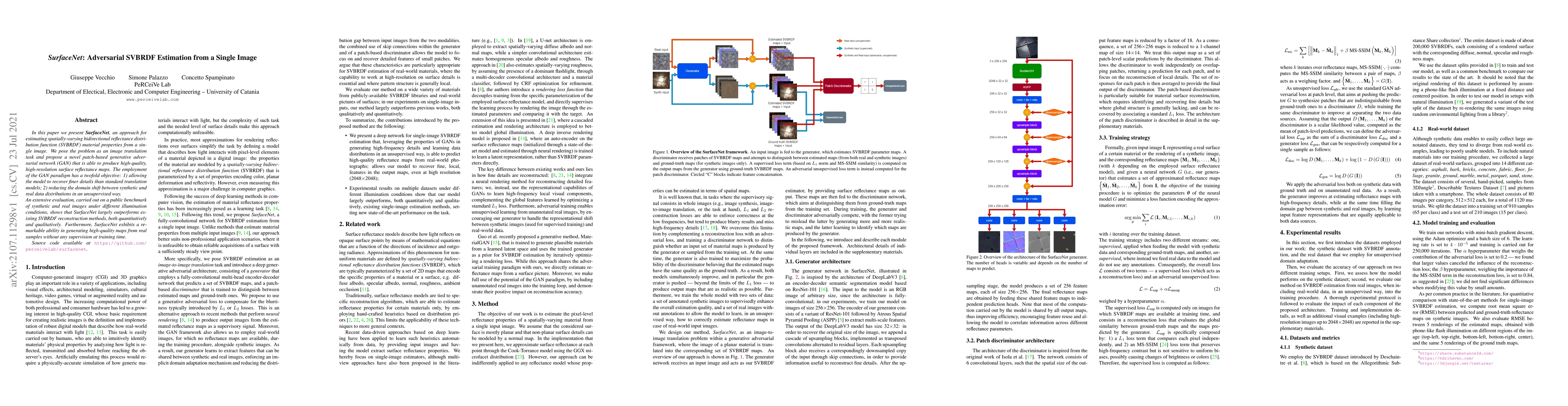 Thumbnail for SurfaceNet: Adversarial SVBRDF Estimation from a Single Image