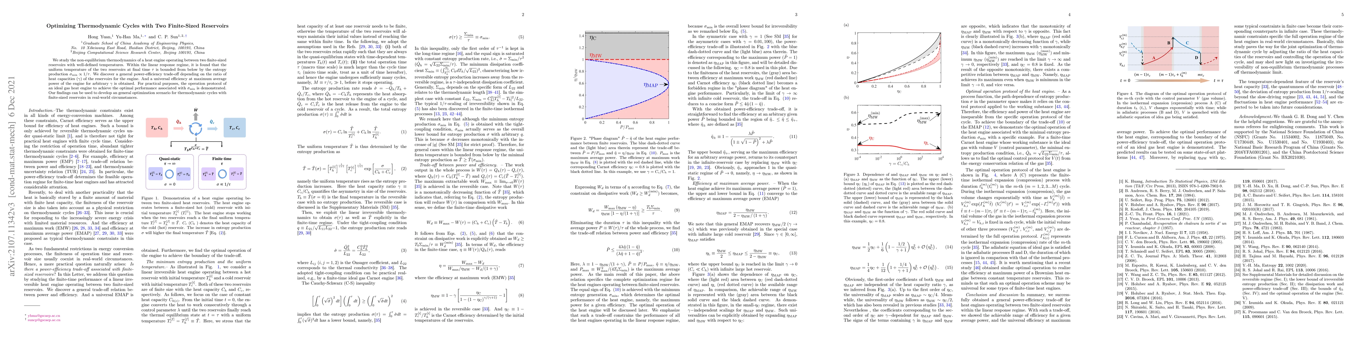 Thumbnail for Optimizing Thermodynamic Cycles with Two Finite-Sized Reservoirs