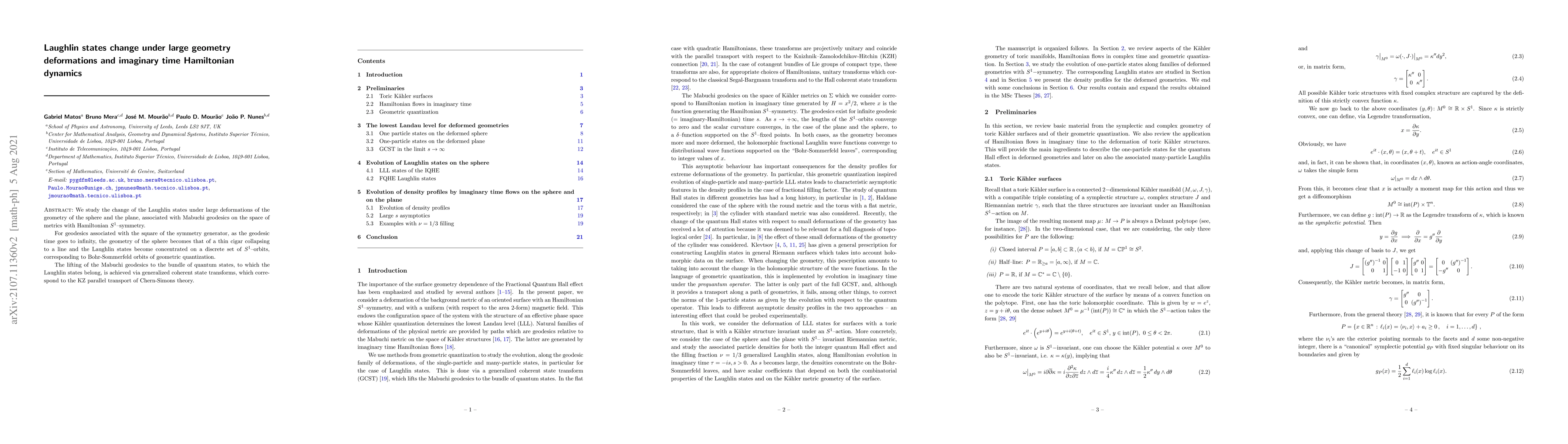 Thumbnail for Laughlin states change under large geometry deformations and imaginary
  time Hamiltonian dynamics