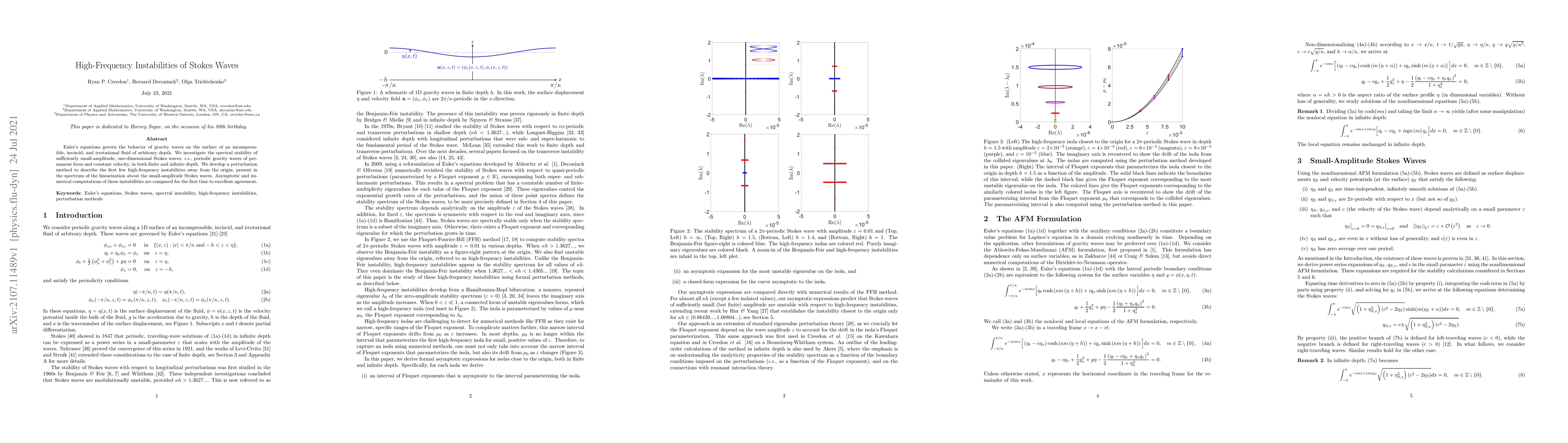 Thumbnail for High-Frequency Instabilities of Stokes Waves