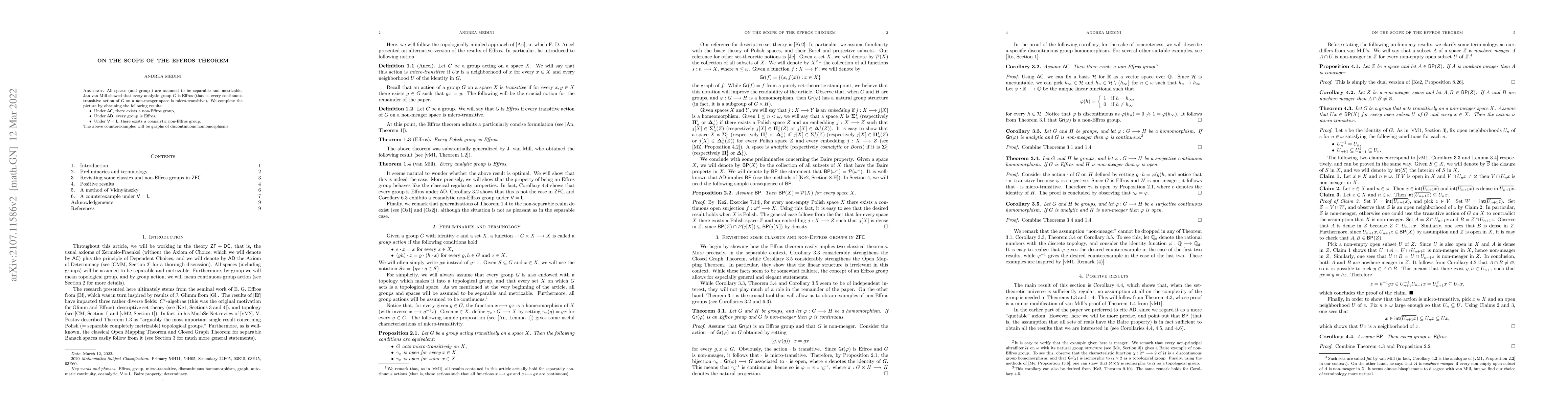 Thumbnail for On the scope of the Effros theorem