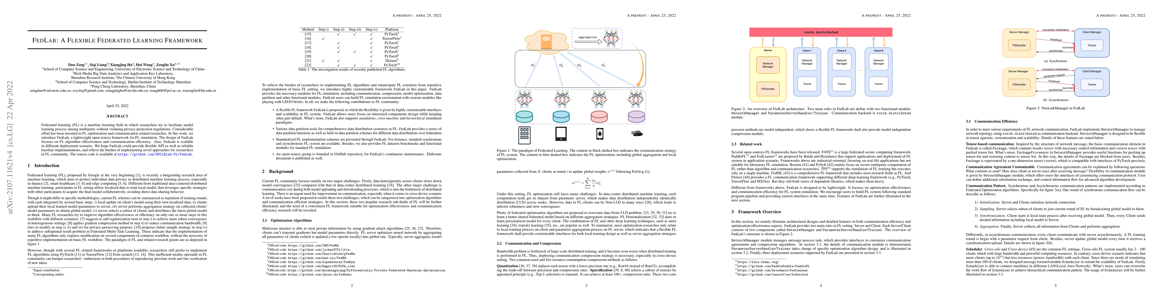 Thumbnail for FedLab: A Flexible Federated Learning Framework