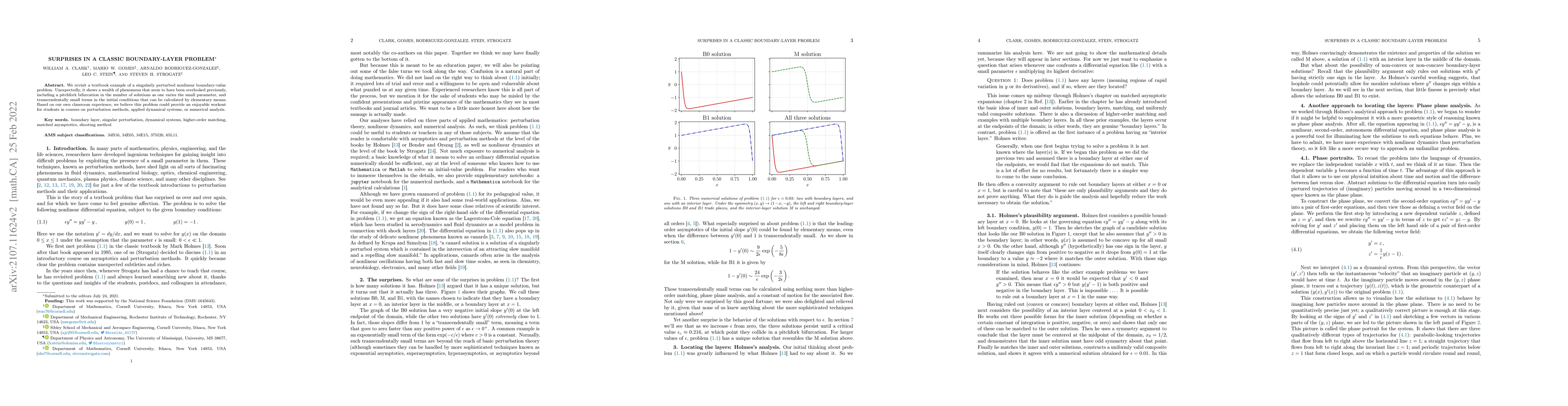 Thumbnail for Surprises in a classic boundary-layer problem