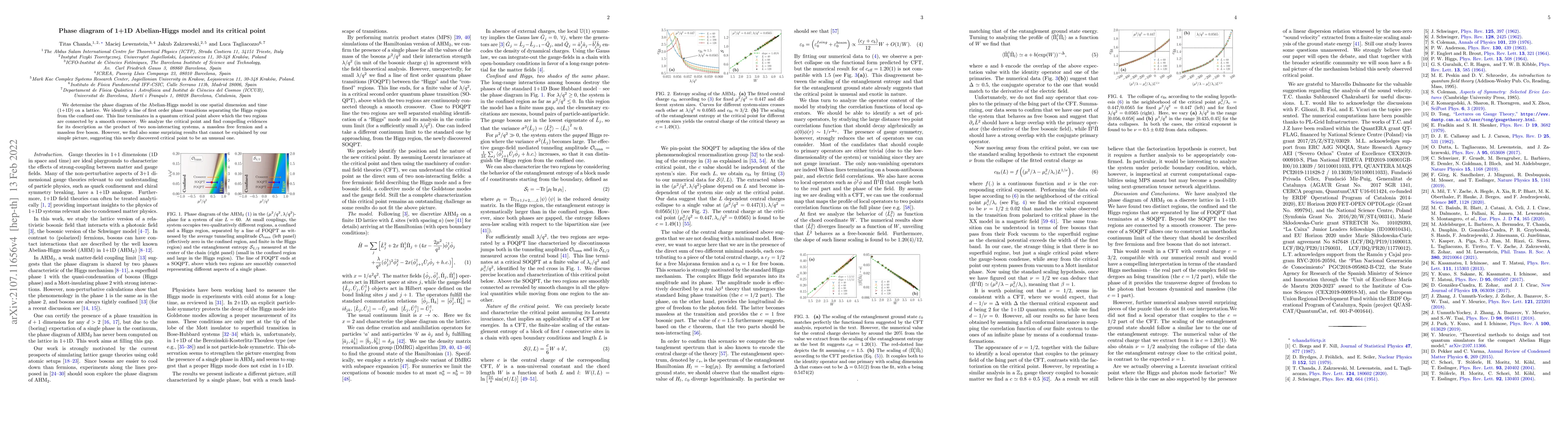 Thumbnail for Phase diagram of 1+1D Abelian-Higgs model and its critical point
