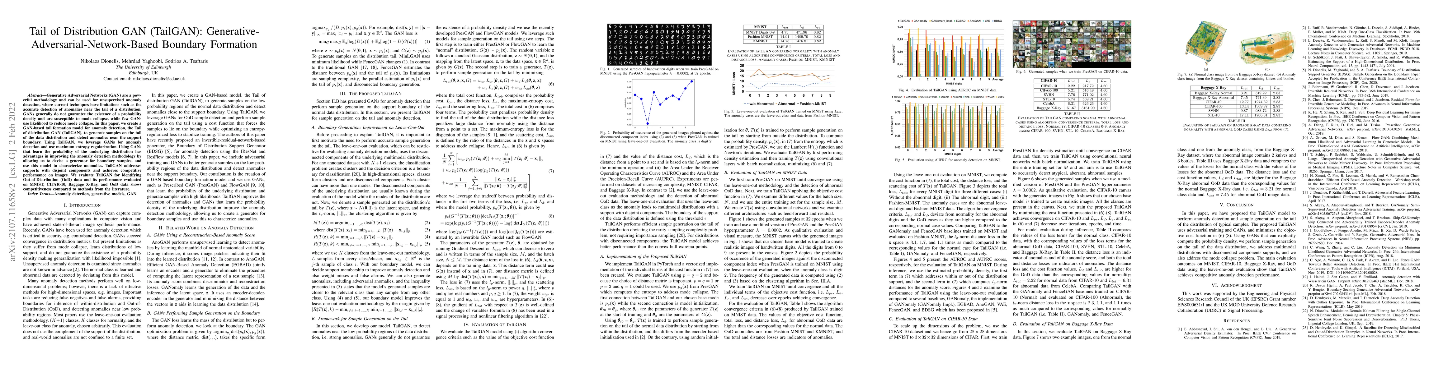 Thumbnail for Tail of Distribution GAN (TailGAN): Generative-Adversarial-Network-Based
  Boundary Formation