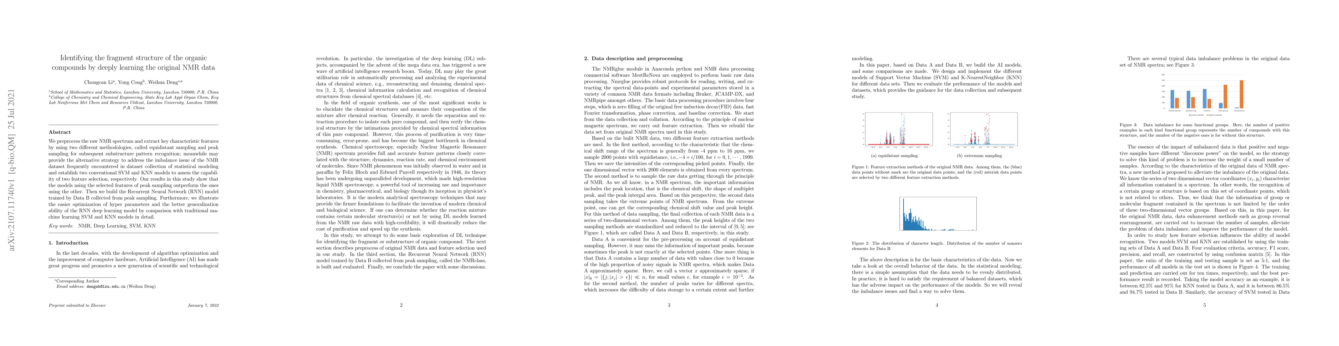 Thumbnail for Identifying the fragment structure of the organic compounds by deeply
  learning the original NMR data