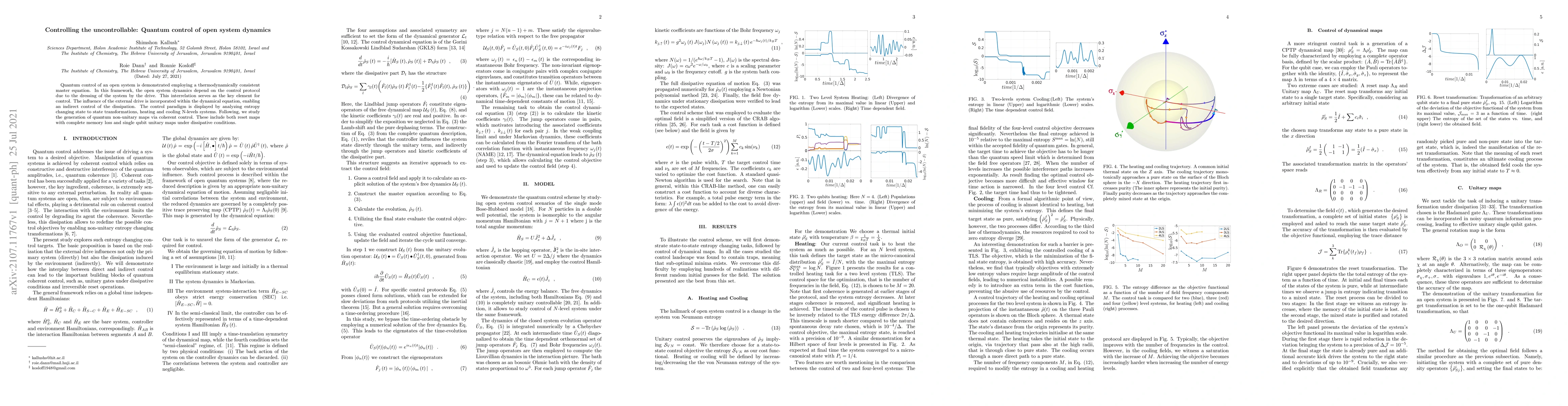 Thumbnail for Controlling the uncontrollable: Quantum control of open system dynamics