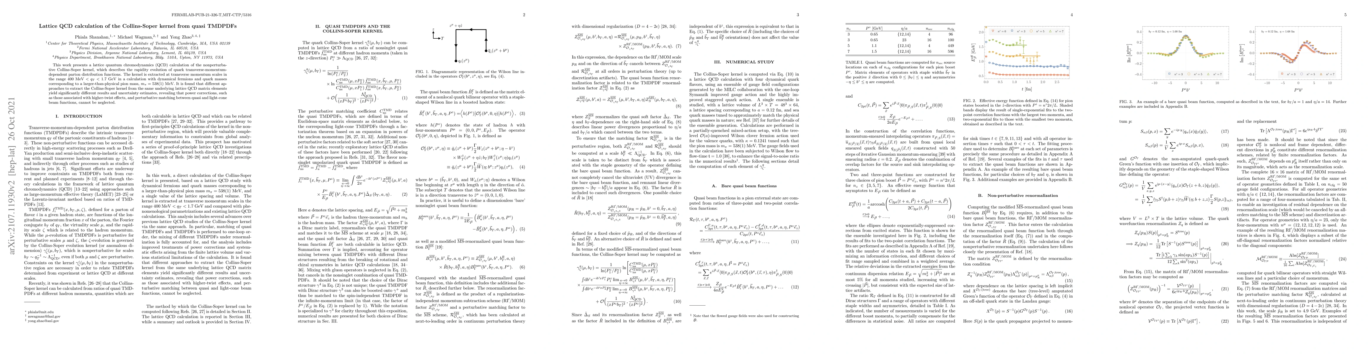 Thumbnail for Lattice QCD calculation of the Collins-Soper kernel from quasi TMDPDFs