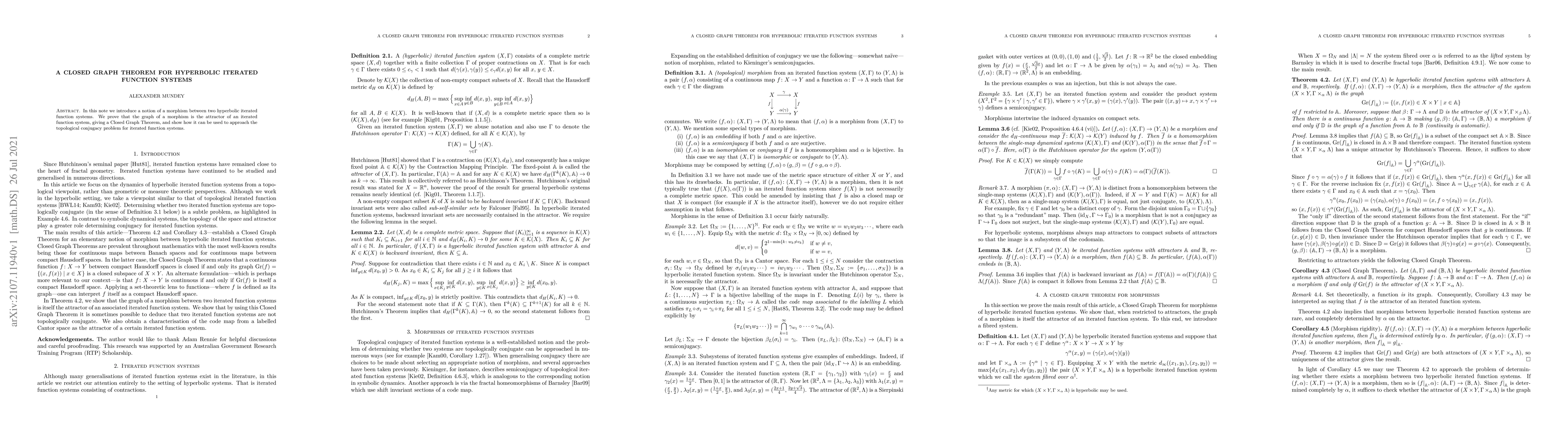 Thumbnail for A Closed Graph Theorem for hyperbolic iterated function systems
