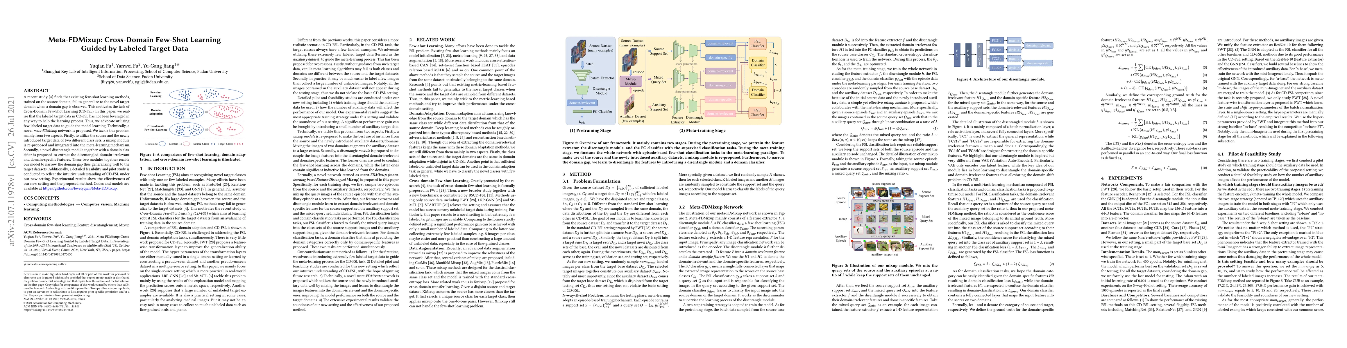 Thumbnail for Meta-FDMixup: Cross-Domain Few-Shot Learning Guided by Labeled Target
  Data