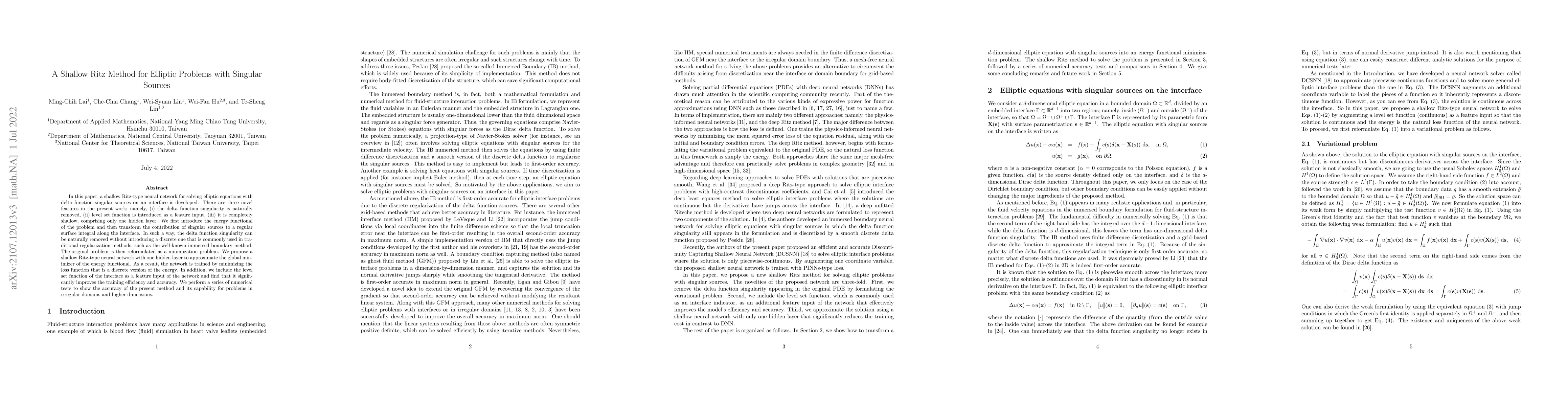 Thumbnail for A Shallow Ritz Method for Elliptic Problems with Singular Sources