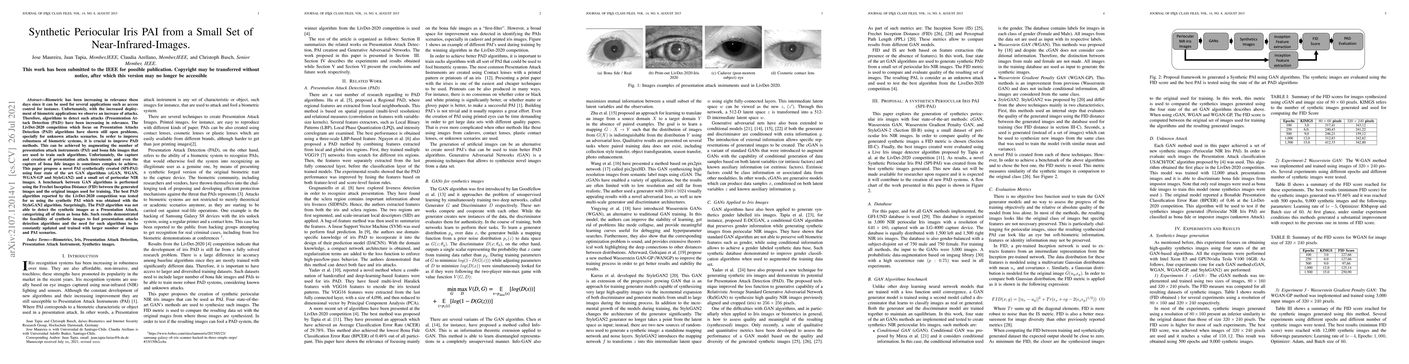 Thumbnail for Synthetic Periocular Iris PAI from a Small Set of Near-Infrared-Images