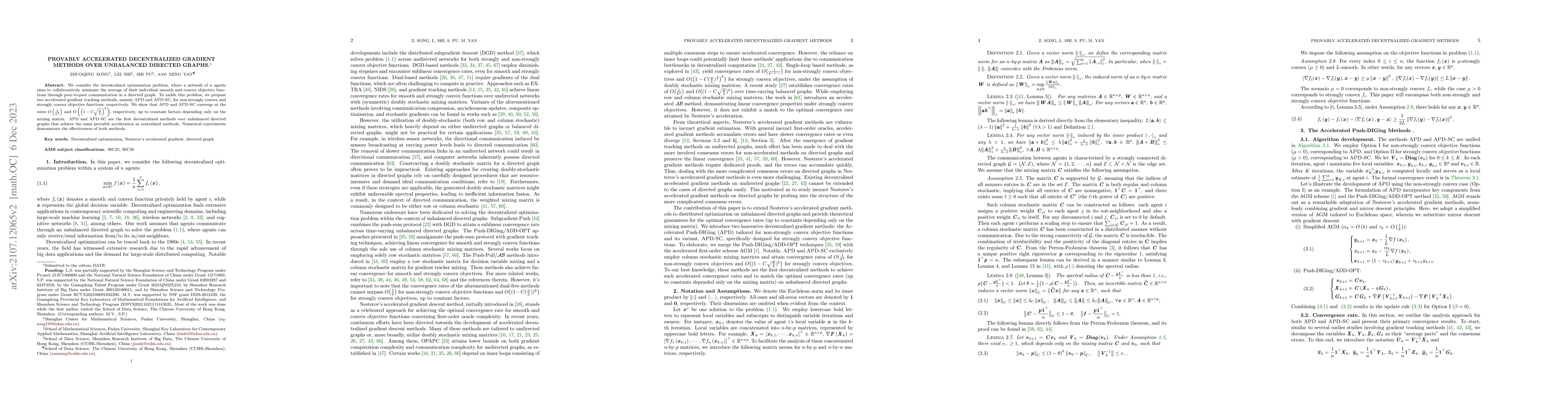 Thumbnail for Provably Accelerated Decentralized Gradient Method Over Unbalanced
  Directed Graphs