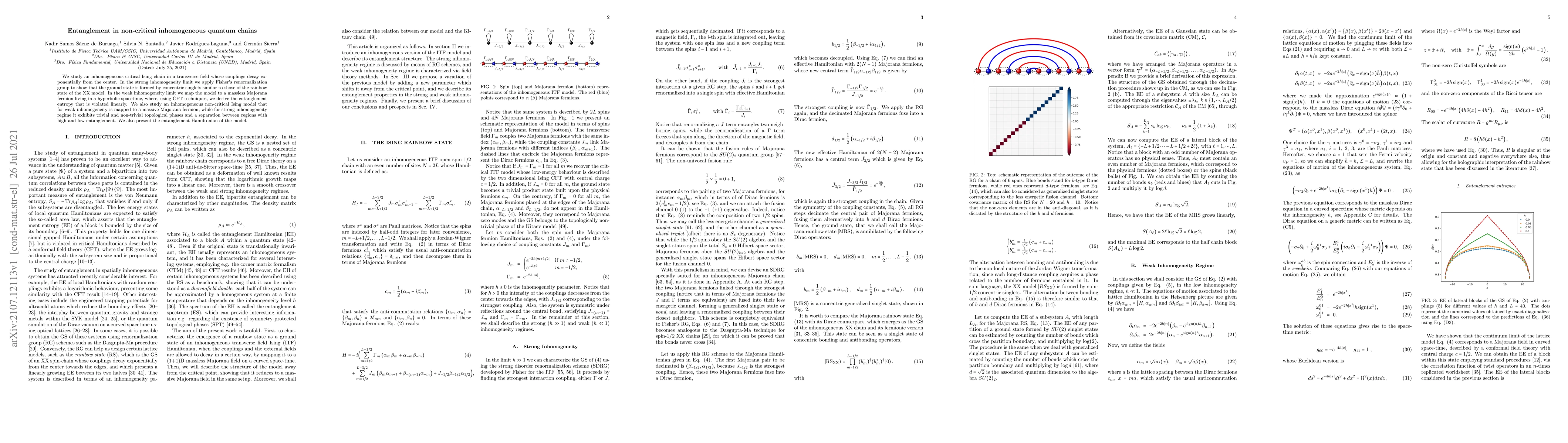 Thumbnail for Entanglement in non-critical inhomogeneous quantum chains