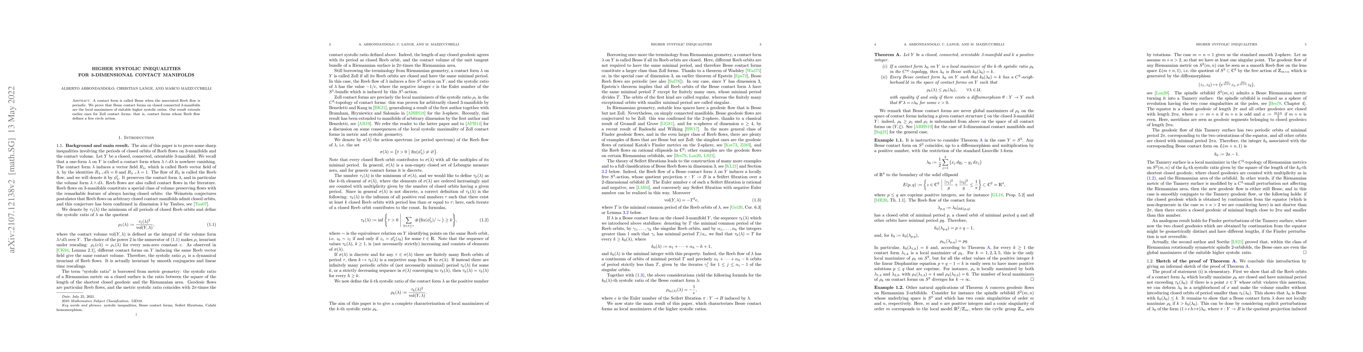 Thumbnail for Higher systolic inequalities for 3-dimensional contact manifolds