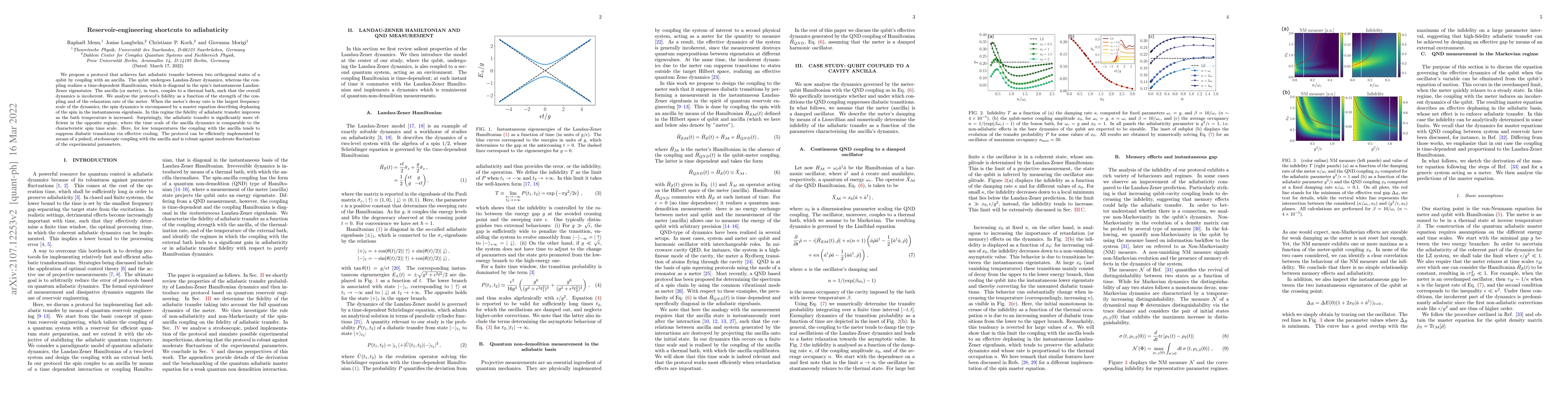 Thumbnail for Reservoir-engineering shortcuts to adiabaticity