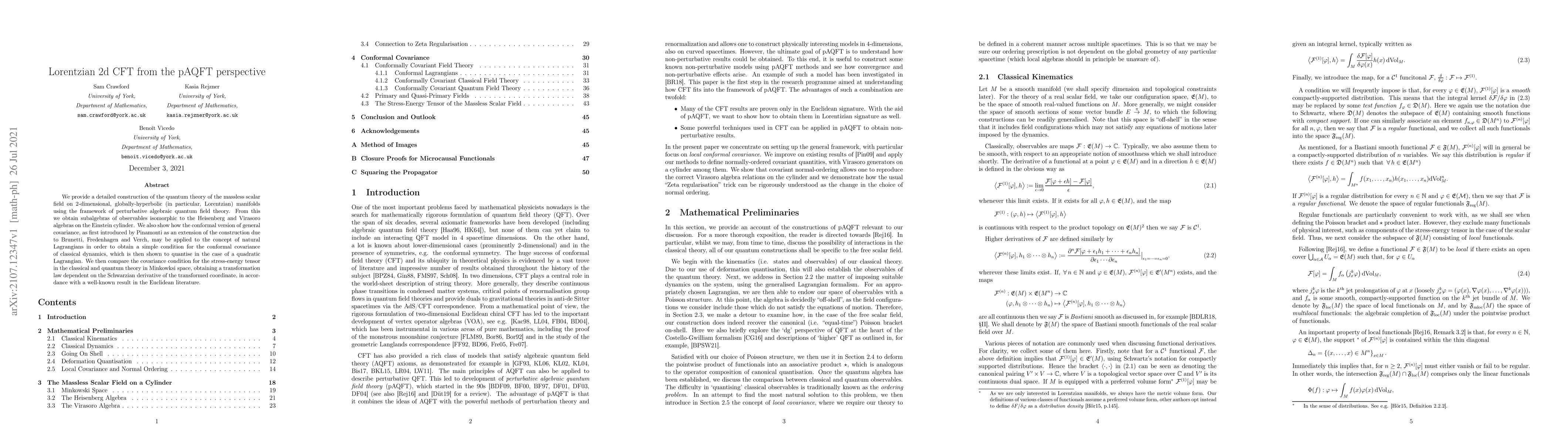 Thumbnail for Lorentzian 2d CFT from the pAQFT perspective