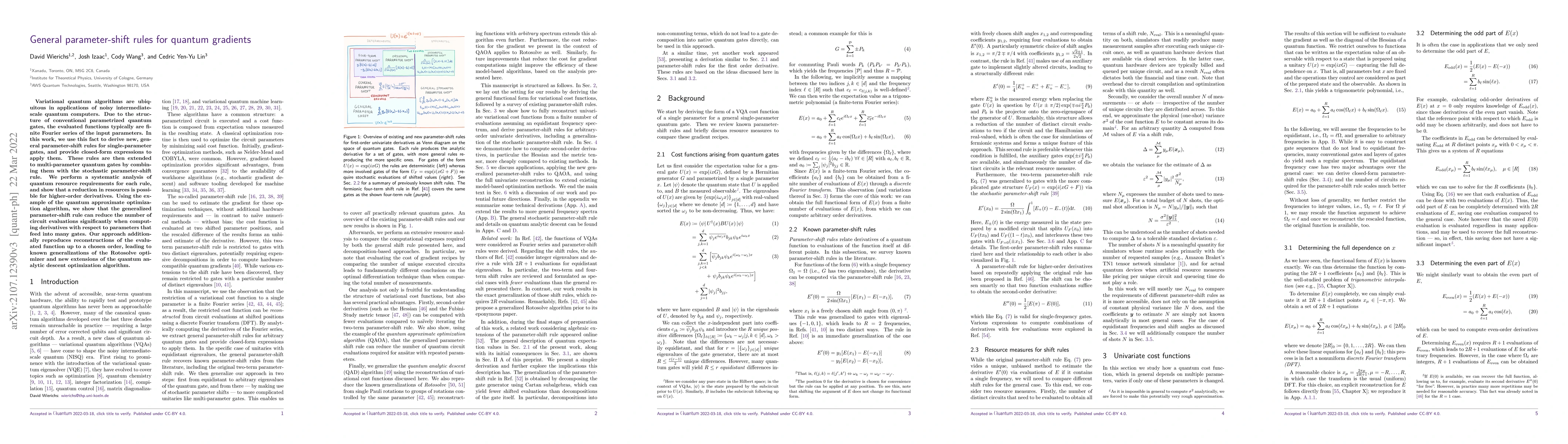 Thumbnail for General parameter-shift rules for quantum gradients