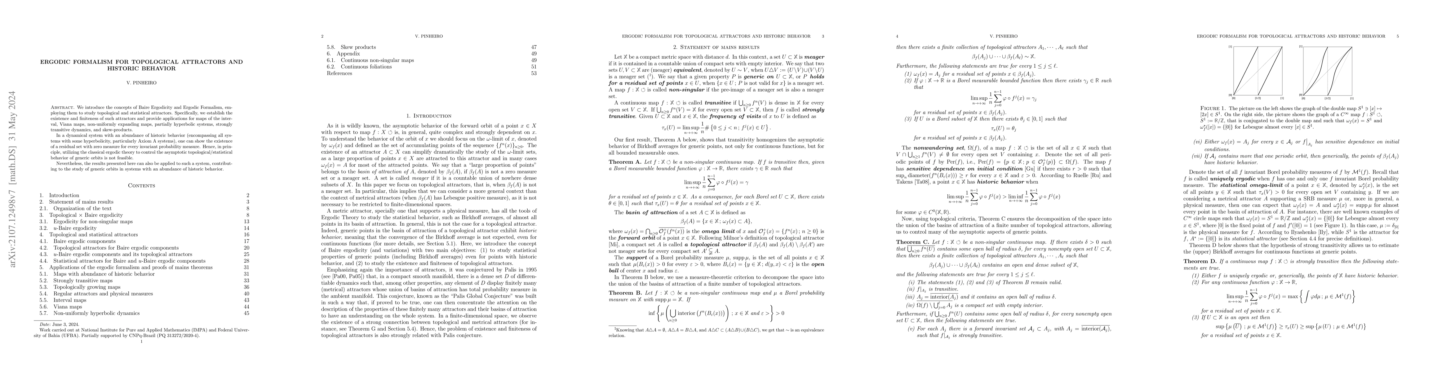 Thumbnail for Ergodic Formalism for topological Attractors and historic behavior