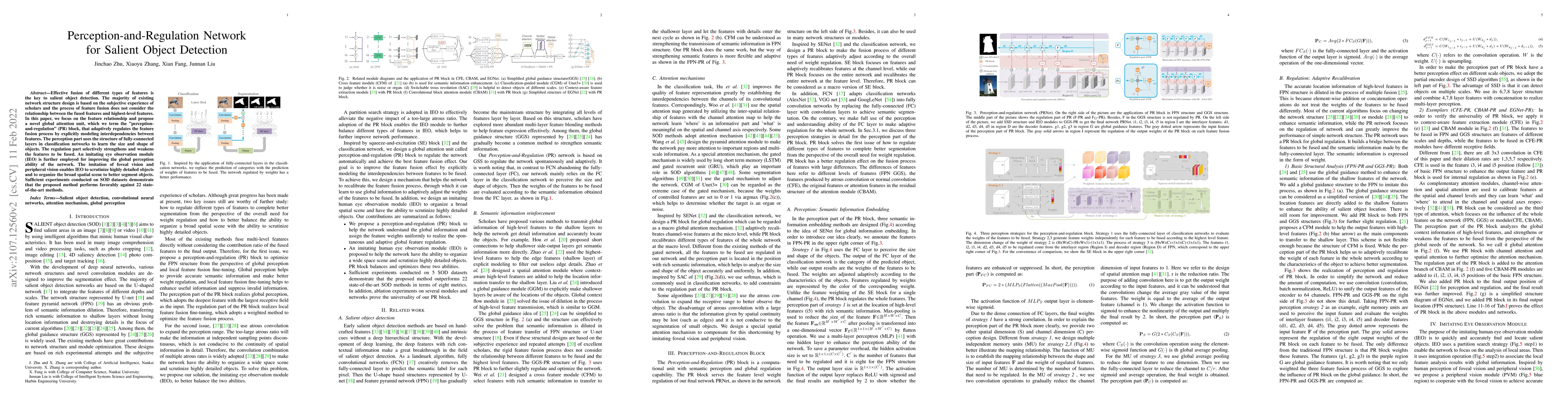 Thumbnail for Perception-and-Regulation Network for Salient Object Detection