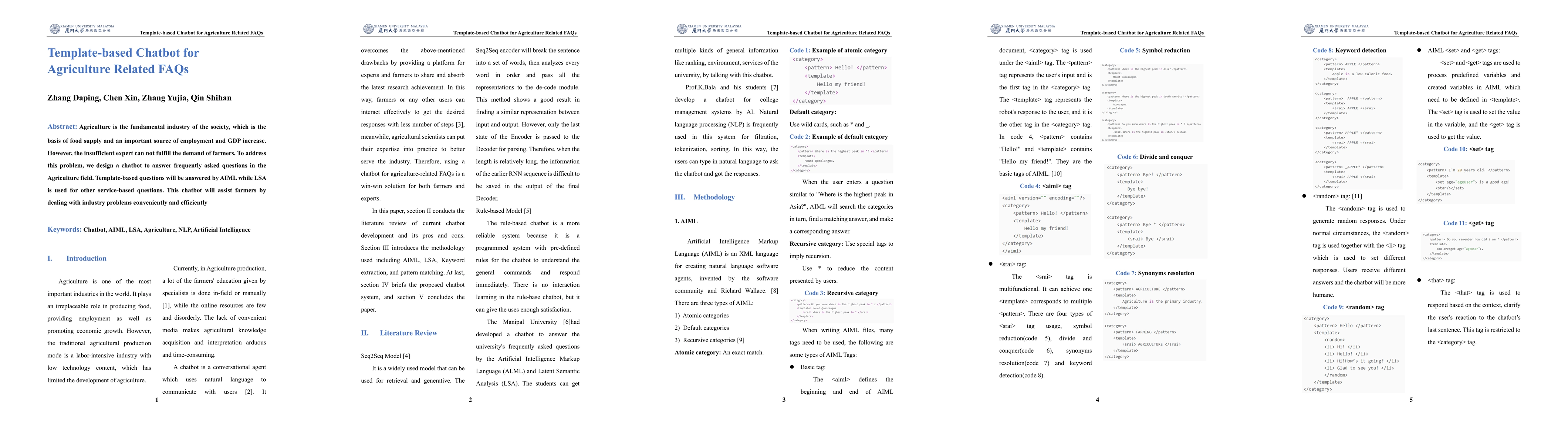 Thumbnail for Template-based Chatbot for Agriculture Related FAQs
