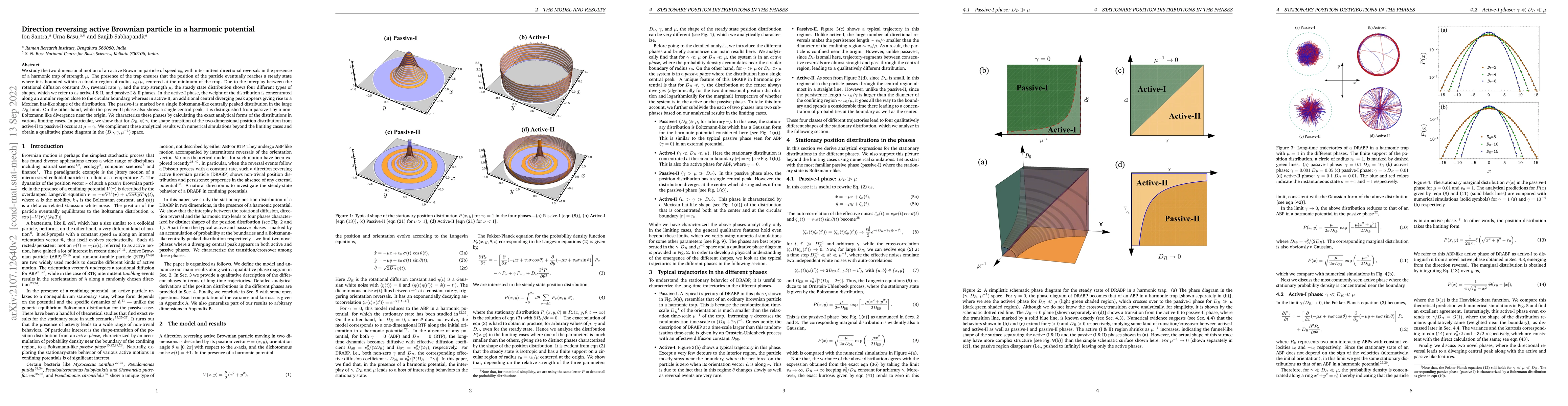 Thumbnail for Direction reversing active Brownian particle in a harmonic potential