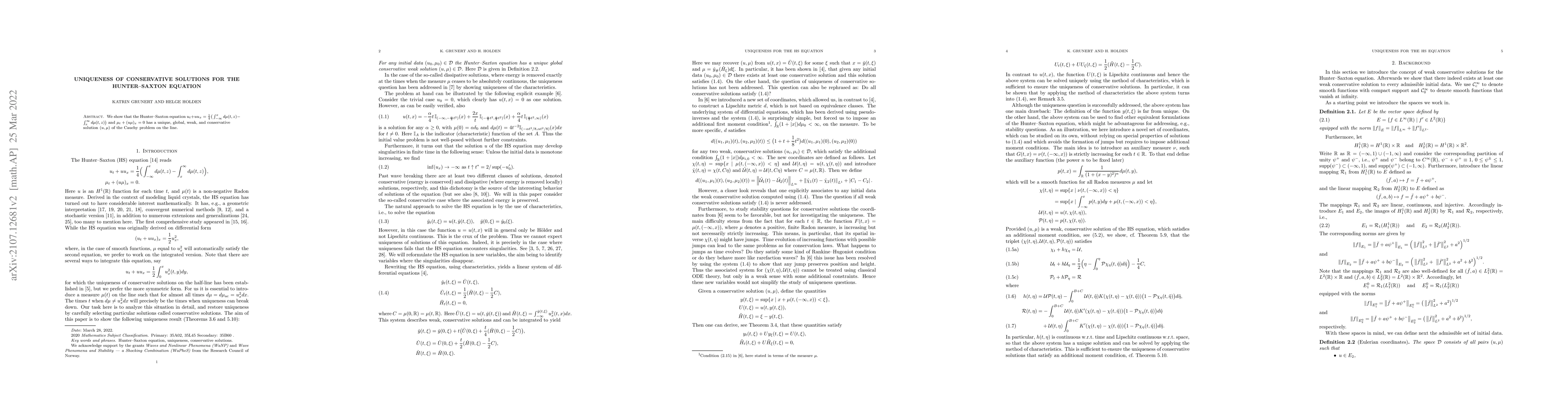 Thumbnail for Uniqueness of conservative solutions for the Hunter-Saxton equation