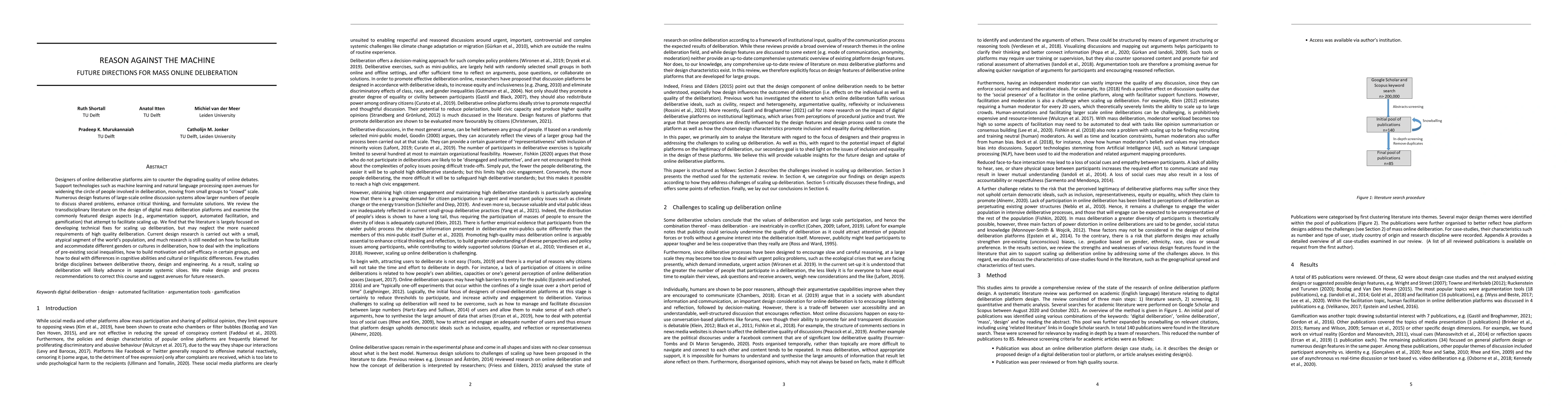 Thumbnail for Reason Against the Machine: Future Directions for Mass Online
  Deliberation