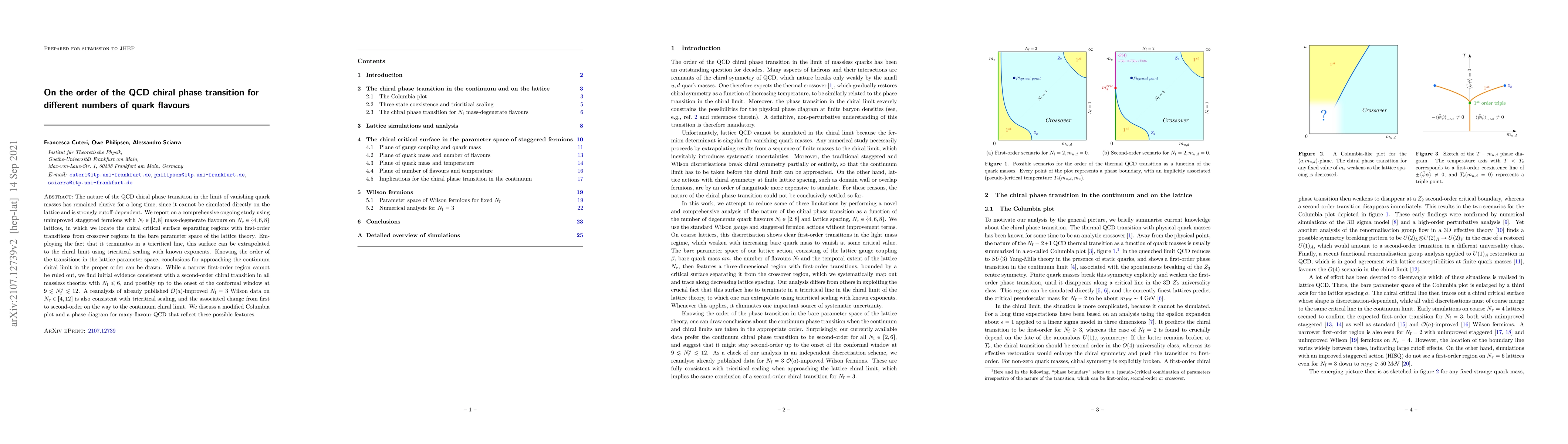 Thumbnail for On the order of the QCD chiral phase transition for different numbers of
  quark flavours