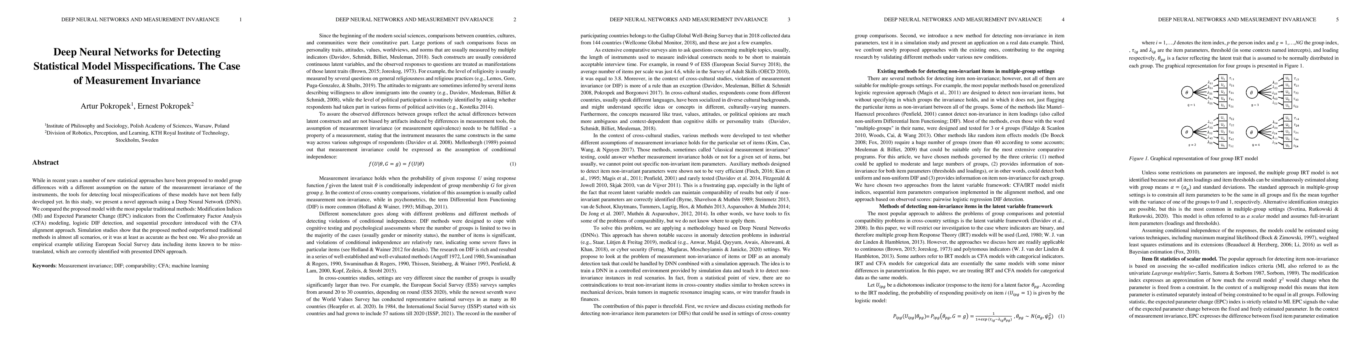 Thumbnail for Deep Neural Networks for Detecting Statistical Model Misspecifications.
  The Case of Measurement Invariance