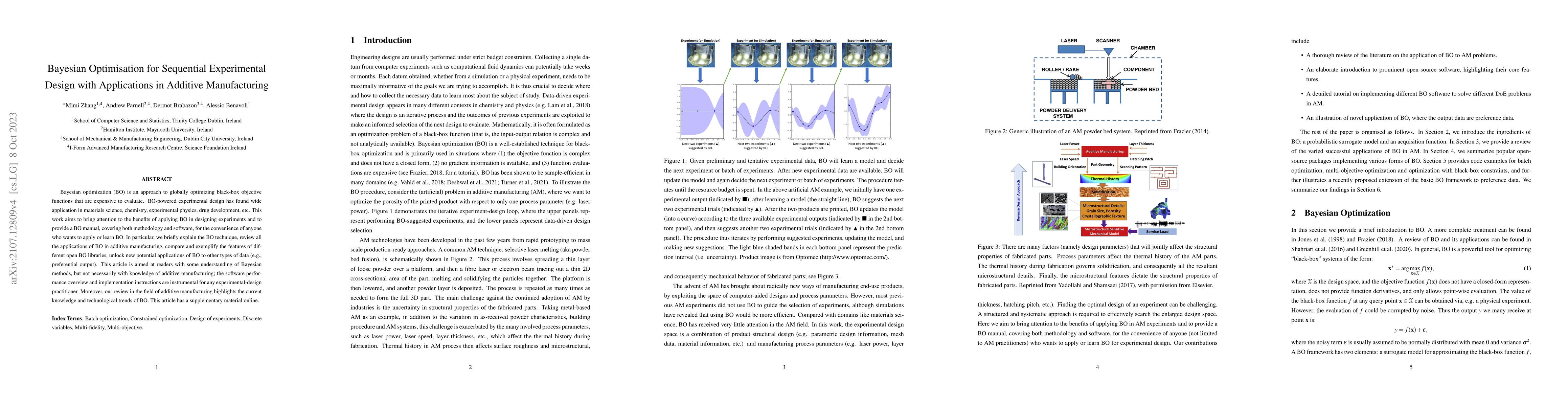 Thumbnail for Bayesian Optimisation for Sequential Experimental Design with
  Applications in Additive Manufacturing
