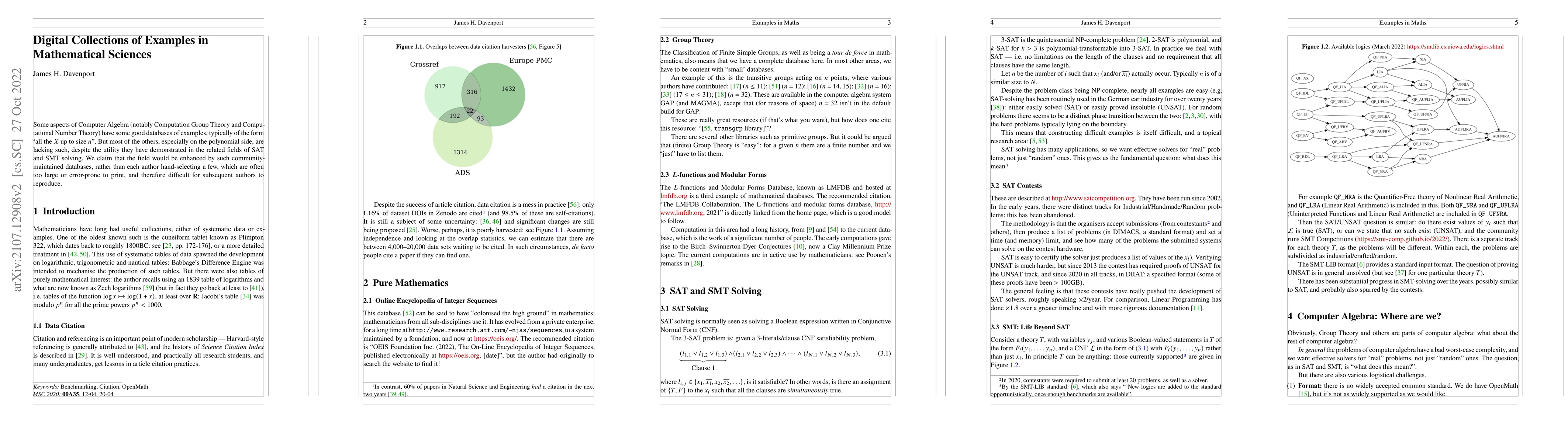 Thumbnail for Digital Collections of Examples in Mathematical Sciences